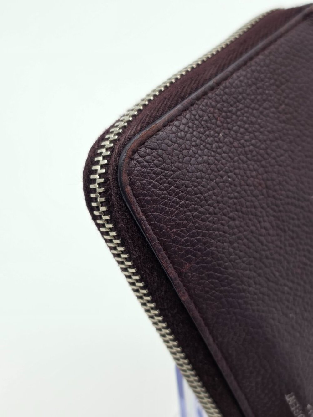 YSL Maroon Zipper Long Wallet - Picture 16 of 16